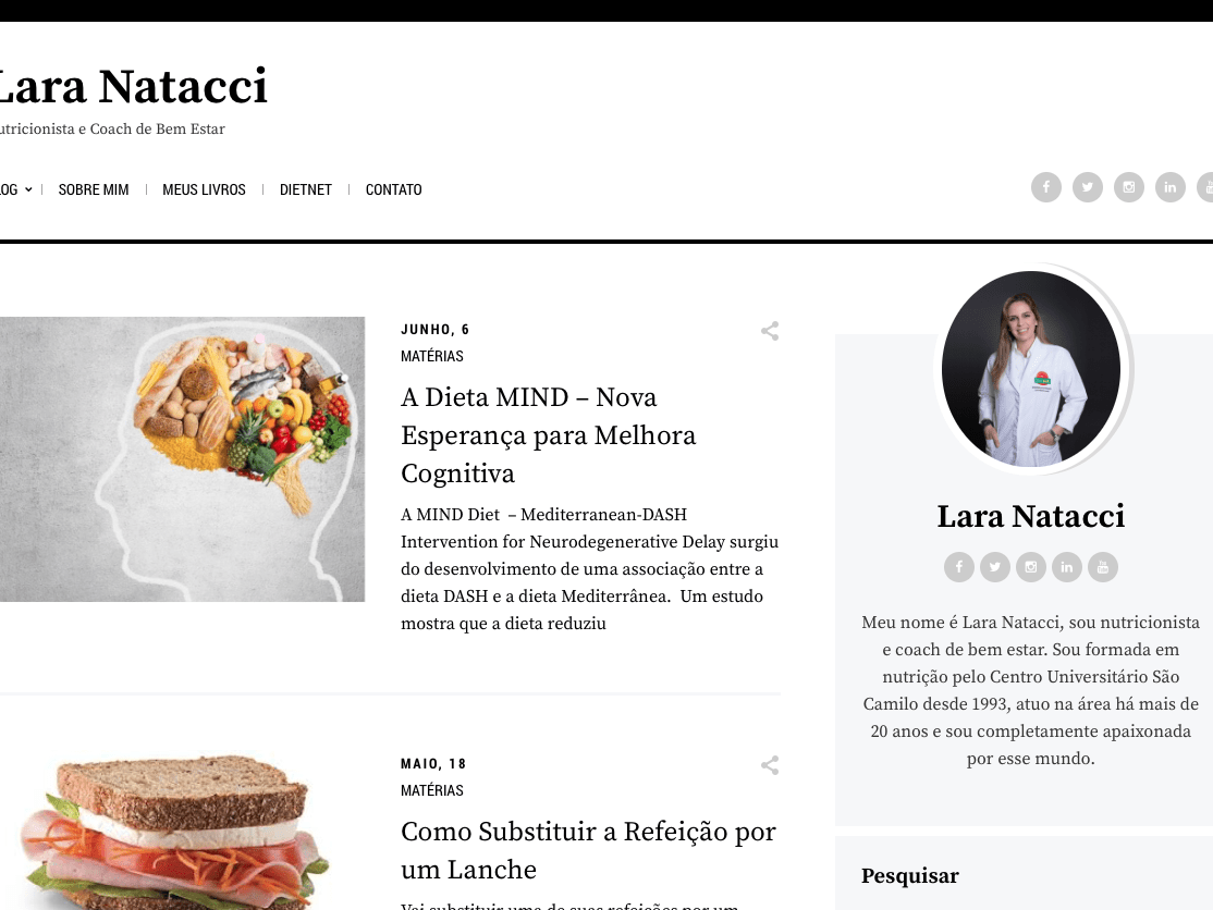 Lara Natacci — Website